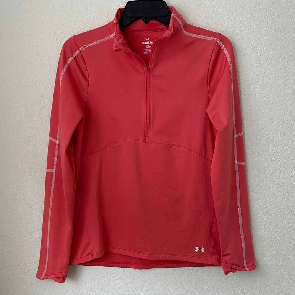 Women’s Under Armour Coral Half-Zip Pullover